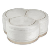 AICO Malibu Crest Cocktail Ottoman in Chardonnay image