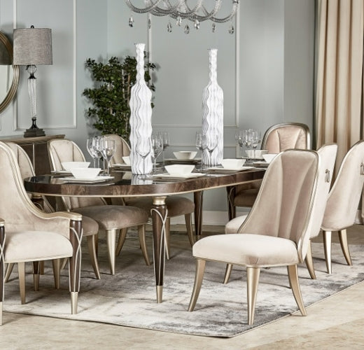 AICO Villa Cherie Side Chair in Hazelnut