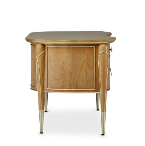 AICO Villa Cherie Desk in Caramel