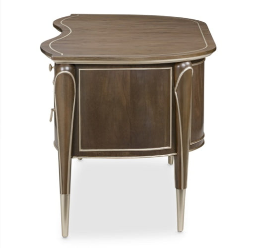AICO Villa Cherie Desk in Hazelnut