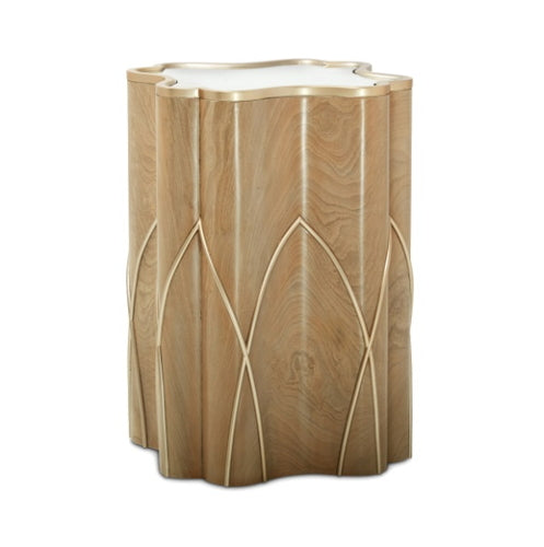 AICO Villa Cherie Chairside Table in Caramel image