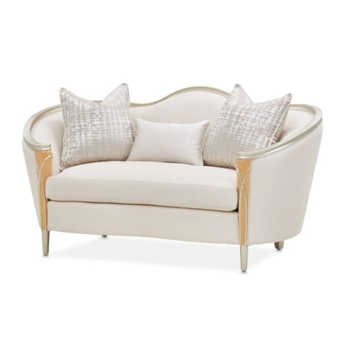 AICO Villa Cherie Loveseat in Caramel image