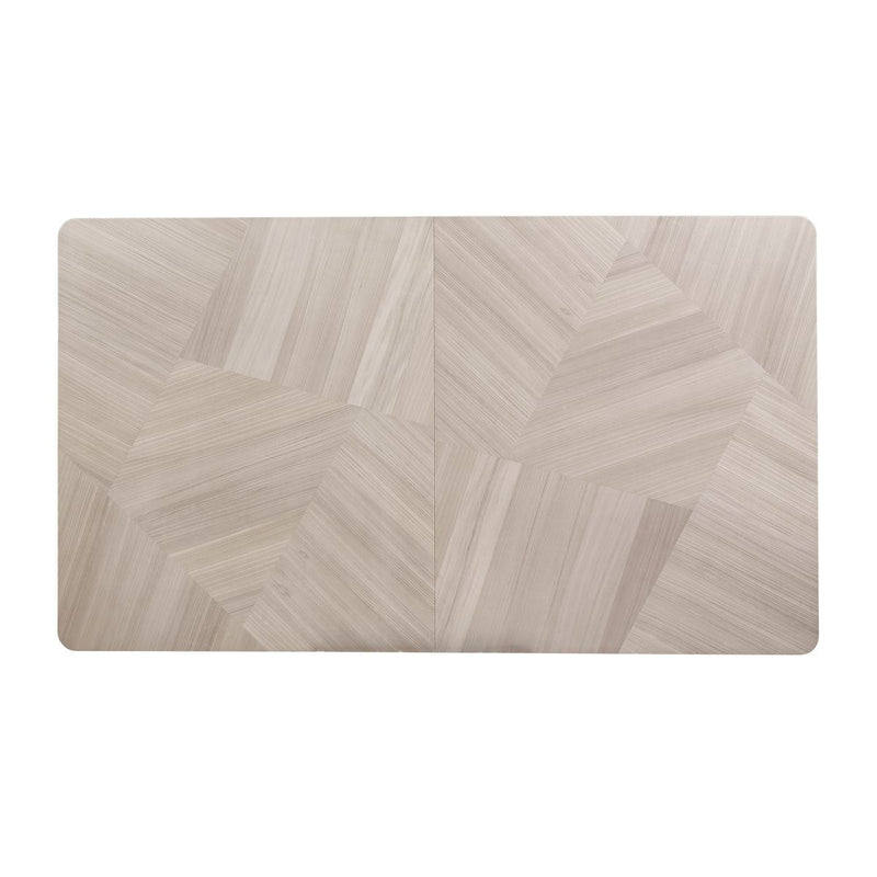 AICO Lanterna Rectangular Dining Table in Silver Mist