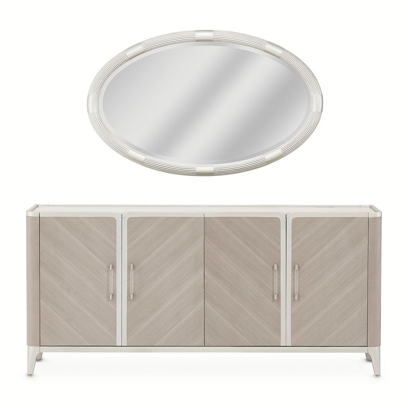 AICO Lanterna Sideboard in Silver Mist