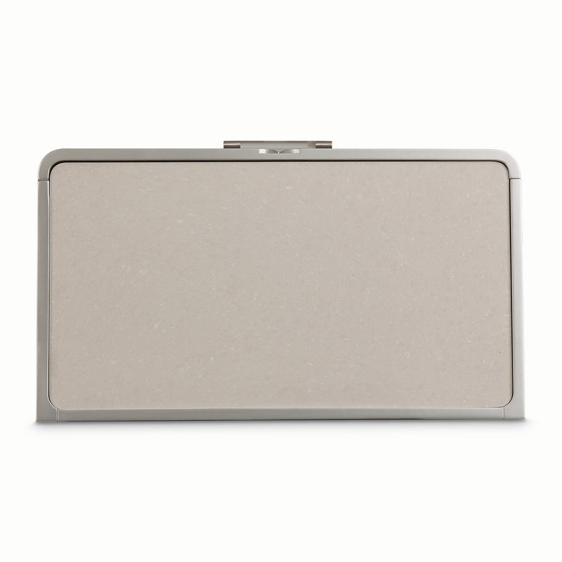 AICO Lanterna Nightstand in Silver Mist