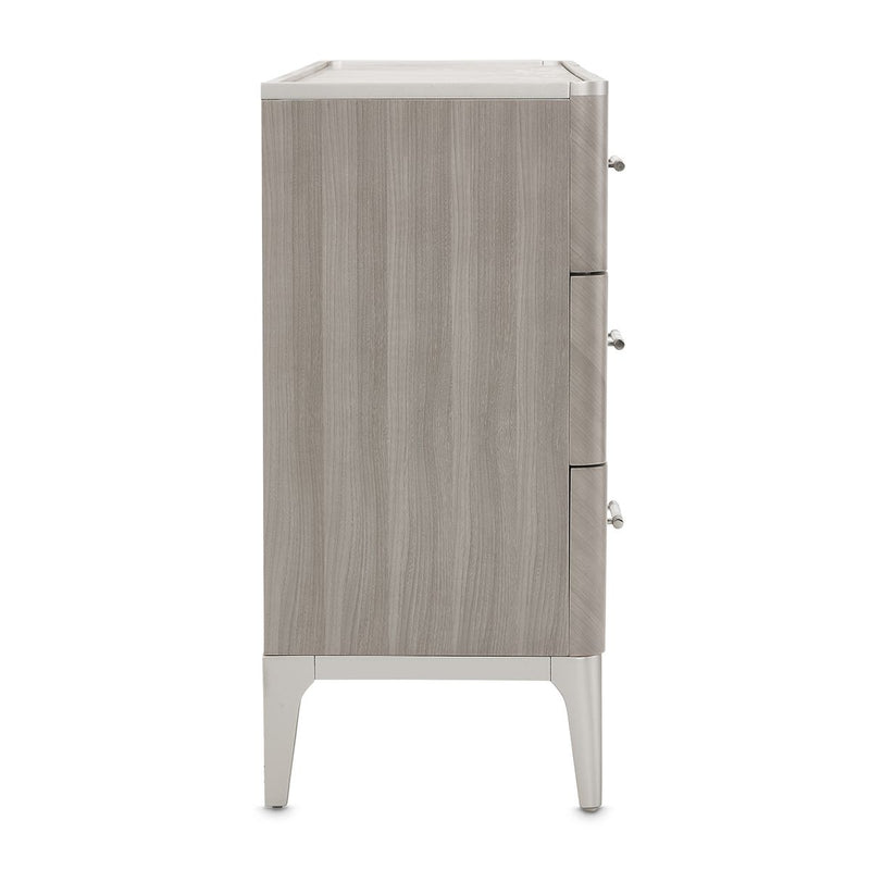 AICO Lanterna Dresser in Silver Mist