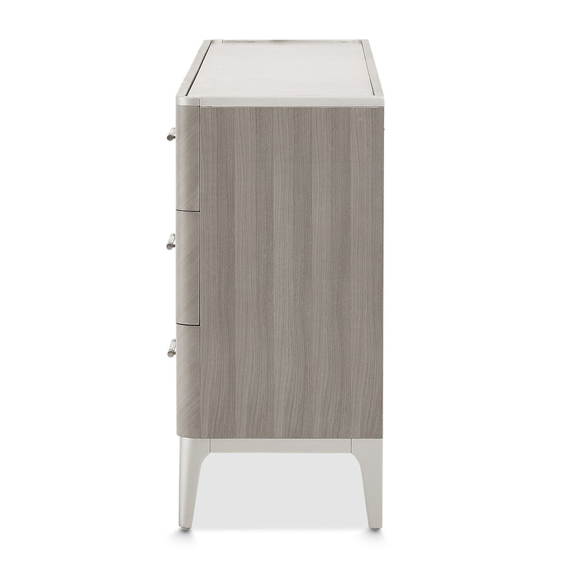 AICO Lanterna Dresser in Silver Mist