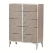 AICO Lanterna Highboy Chest in Silver Mist image