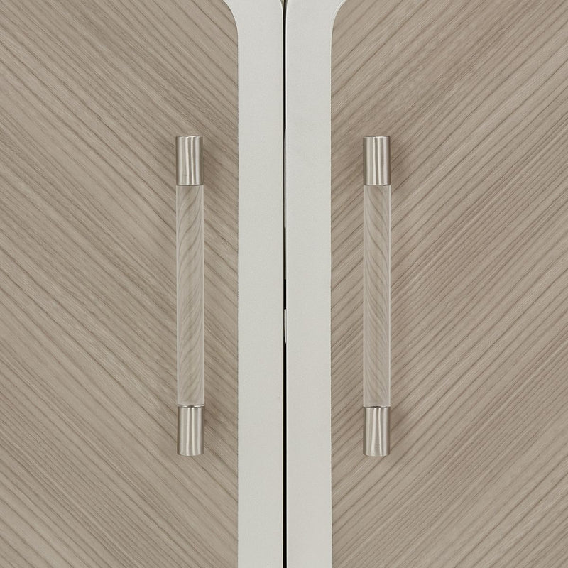 AICO Lanterna Media Cabinet in Silver Mist