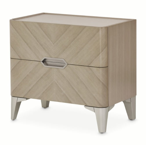 AICO Furniture Penthouse Nightstand in Ash Gray image