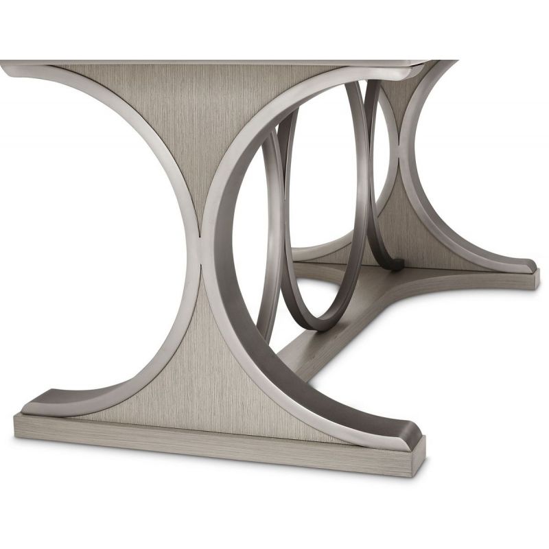 AICO Eclipse Oval Dining Table in Moonlight