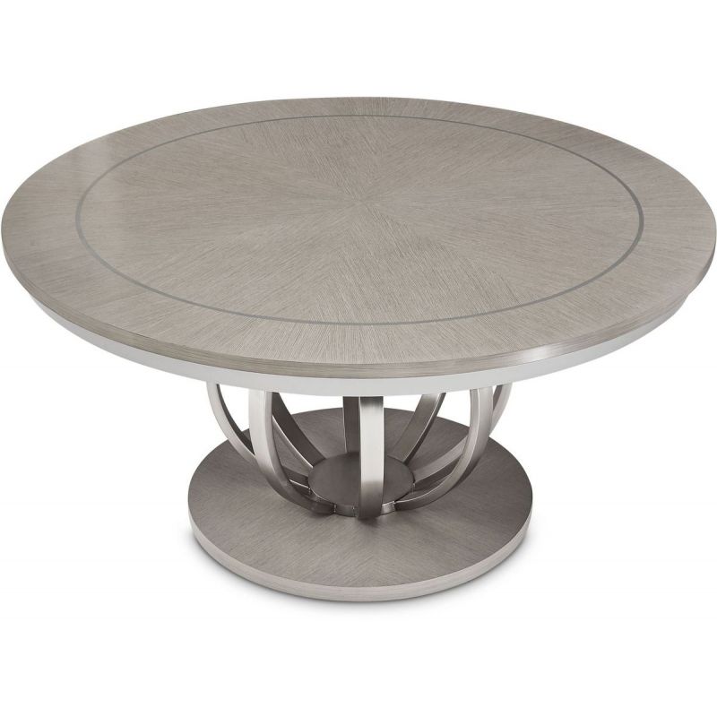 AICO Eclipse Round Dining Table in Moonlight