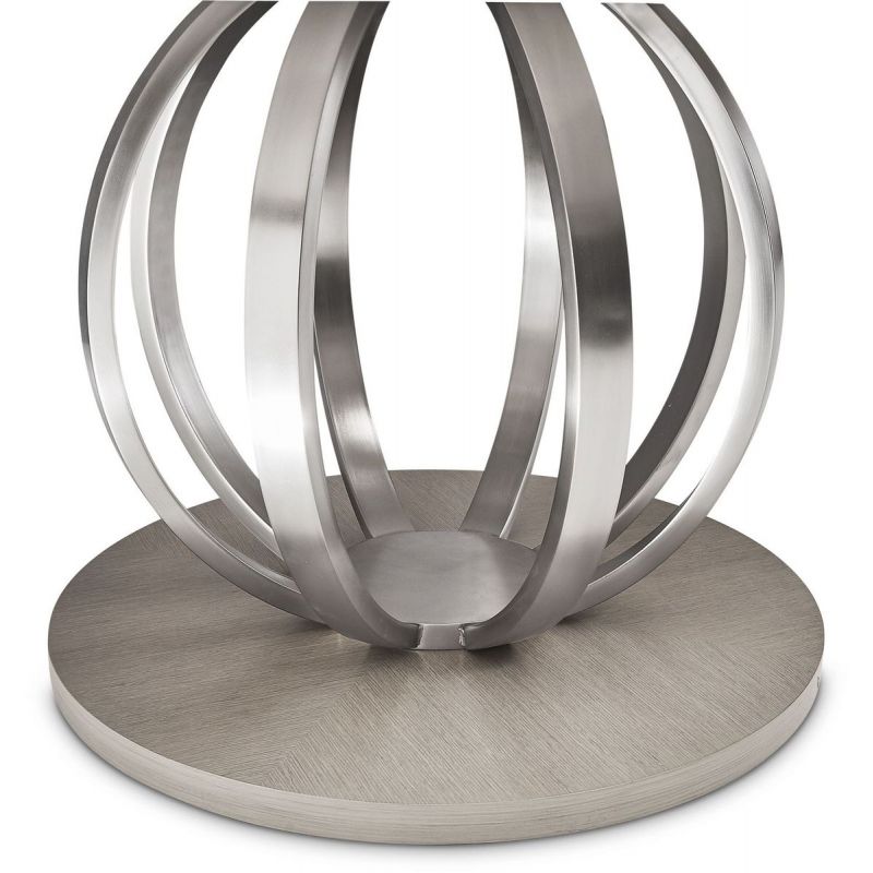 AICO Eclipse Round Dining Table in Moonlight