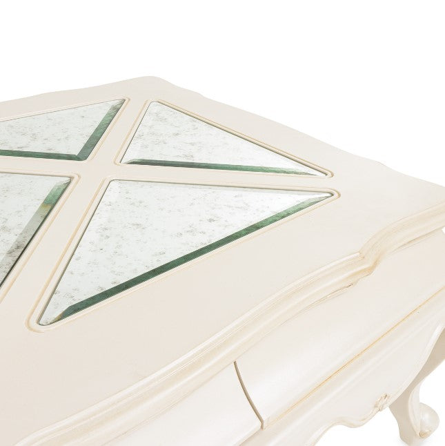 AICO Lavelle Rectangular Cocktail Table in Classic Pearl