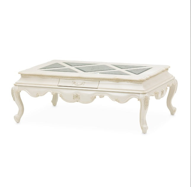 AICO Lavelle Rectangular Cocktail Table in Classic Pearl image
