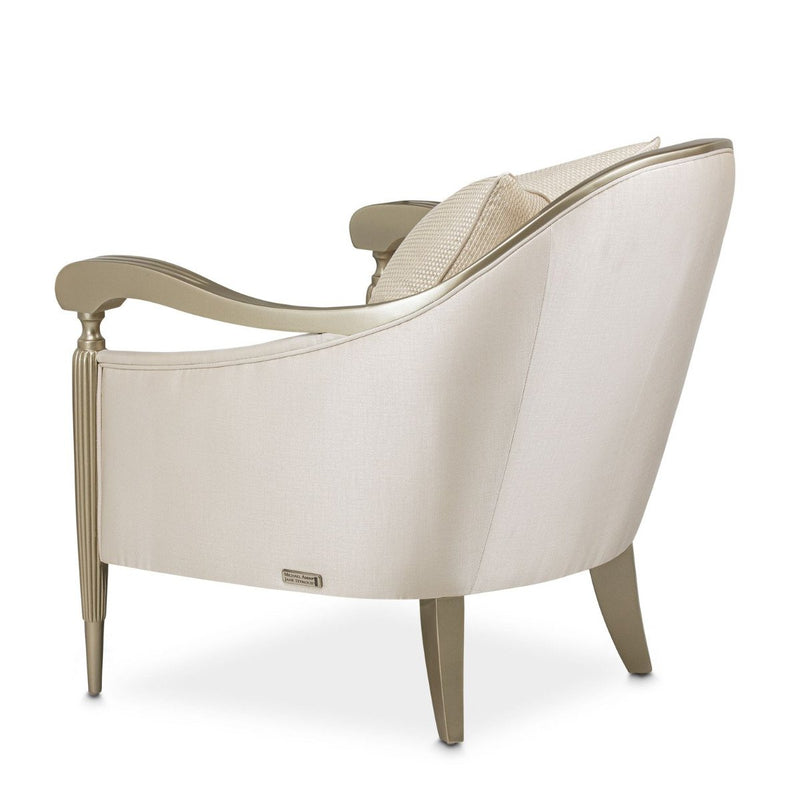 AICO London Place Accent Chair in Champagne