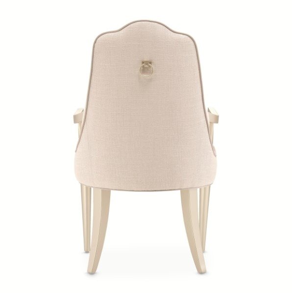 AICO Malibu Crest Arm Chair in Chardonnay (Set of 2)