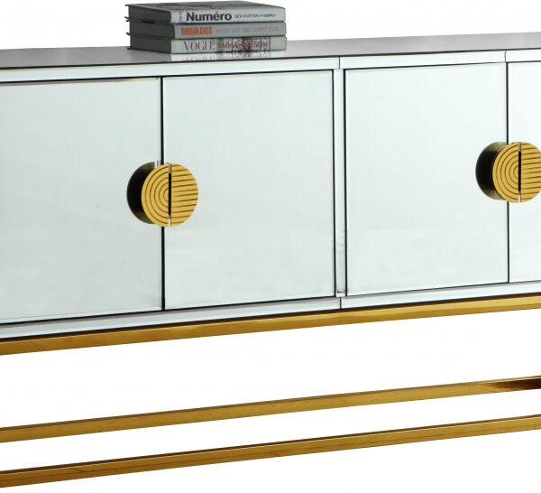 Mirrored with Gold Console SKU: CO00020