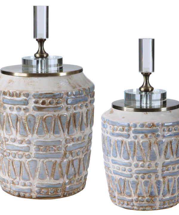 LENAPE BOTTLES, S/2 DECOR AC0005