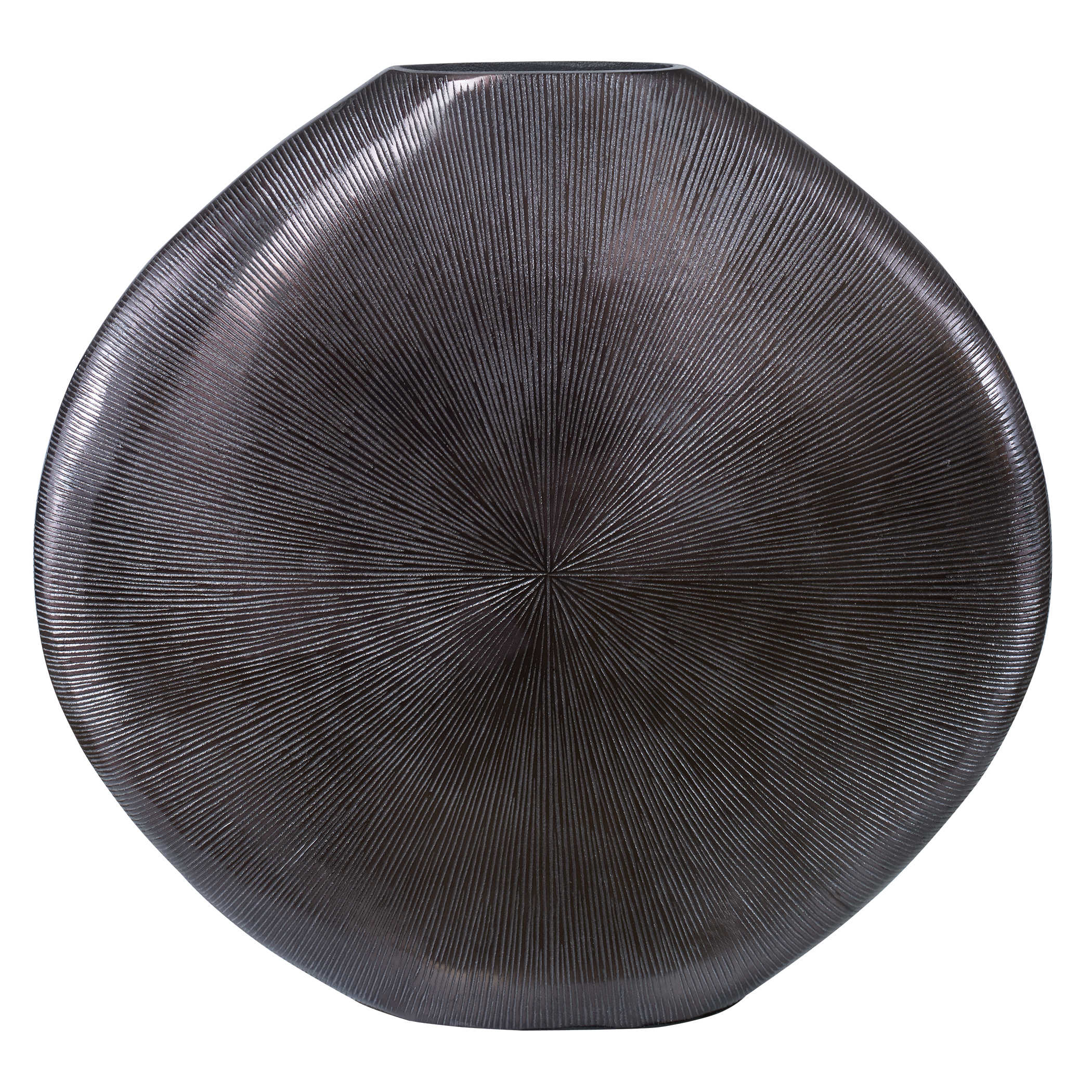GRETCHEN VASE, BLACK NICKEL DECOR