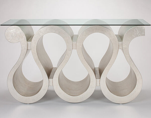 Console Table with Glass SKU: CO0006