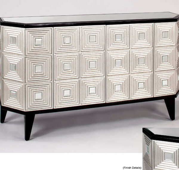 Dark Espresso And Silver Console SKU: CO0009