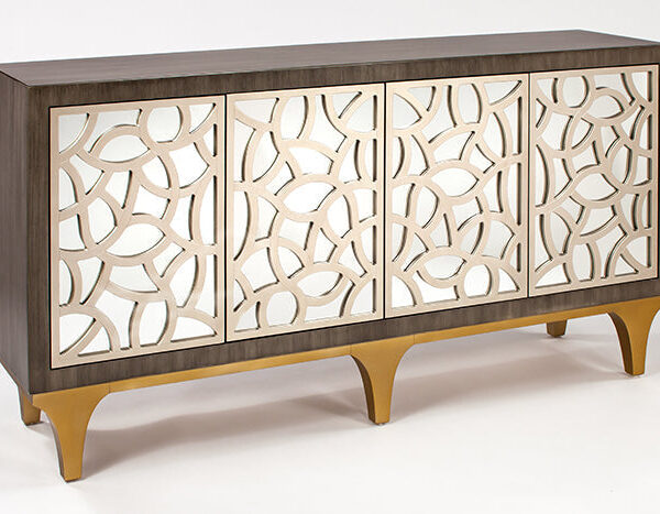 Smokey Toned Gray with Pattern Console SKU: CO00023