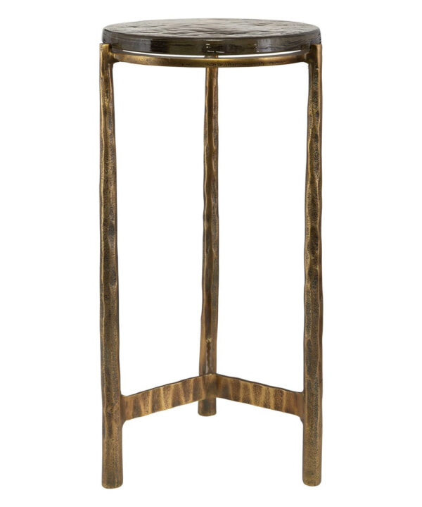 ETERNITY ACCENT TABLE, BRASS