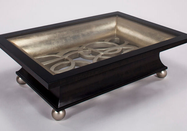 Kona Silverleaf and Old World Goldleaf Occasional Table