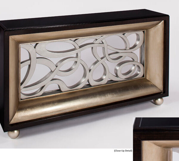 Kona Silverleaf and Old World Goldleaf Finish Console SKU: CO00019