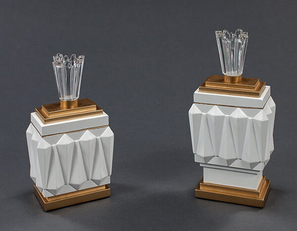 4452 White and Gold Table Accessories (3 PC) SKU: AC0001