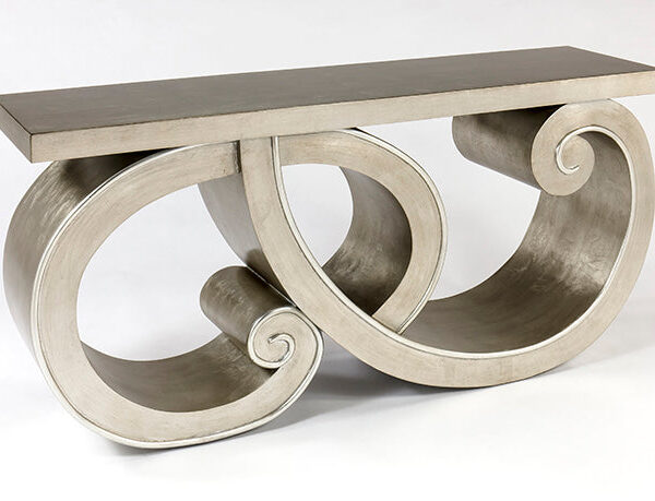 Handpainted Warm Silverleaf Console SKU: CO00018
