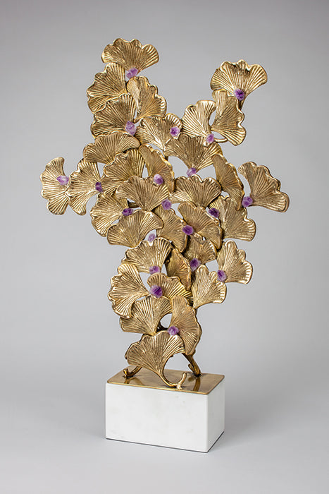 4495 Gold Leaves Table Decor