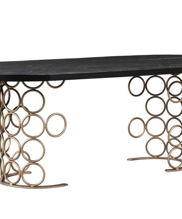 VALENTINA BRASS DINING ROOM TABLE
