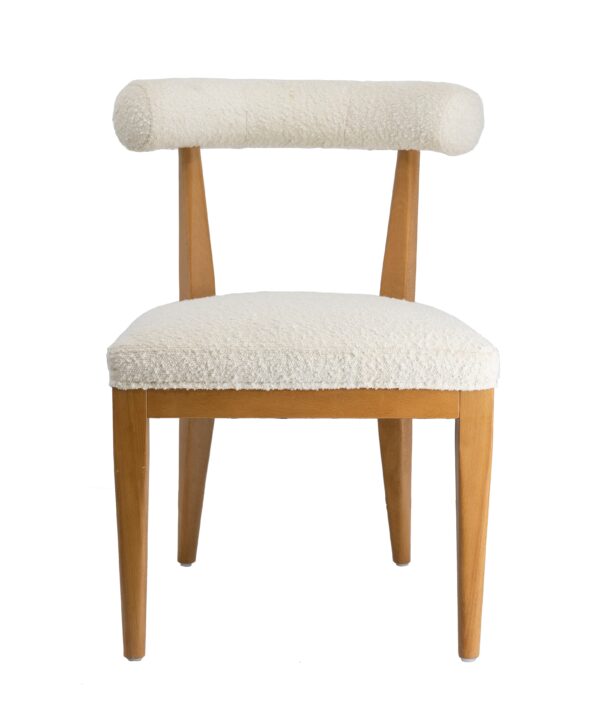 PALLA CREAM BOUCLE DINING CHAIR
