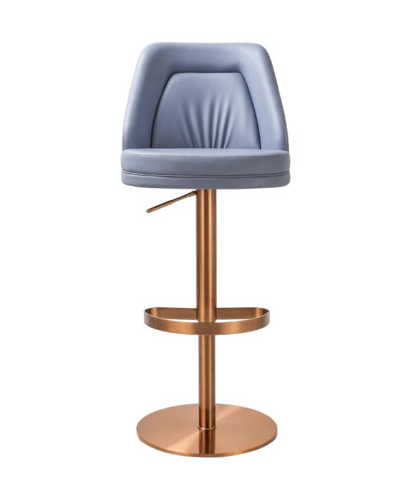 MAVEN LAVENDER MIST AND ROSE GOLD ADJUSTABLE SWIVEL STOOL