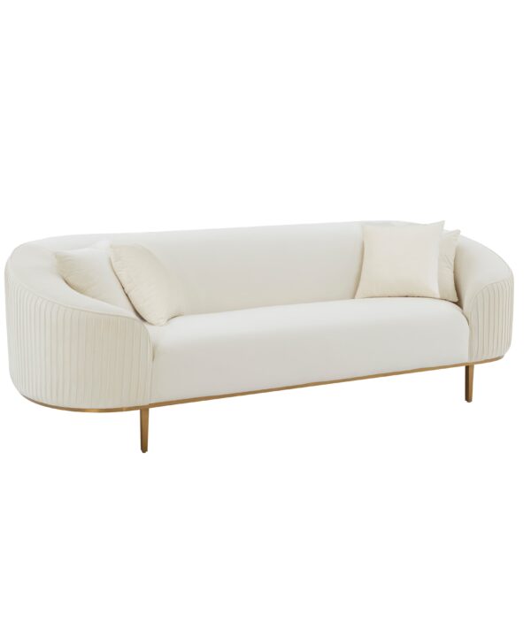 MICHELLE CREAM PLEATED SOFA