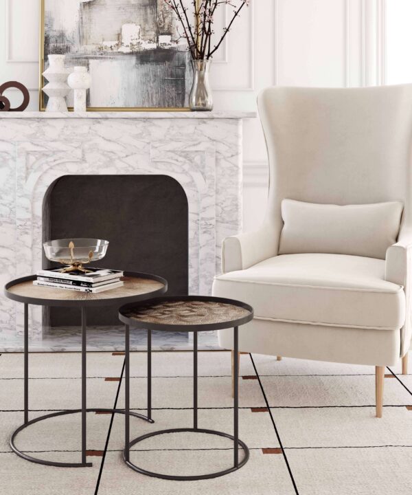 EVE ROUND NESTING OCCASIONAL TABLE