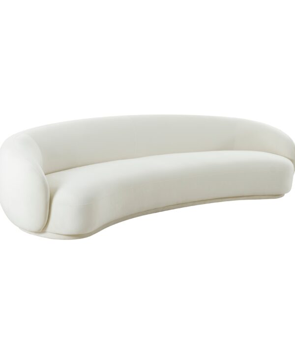KENDALL CREAM VELVET 120″ SOFA