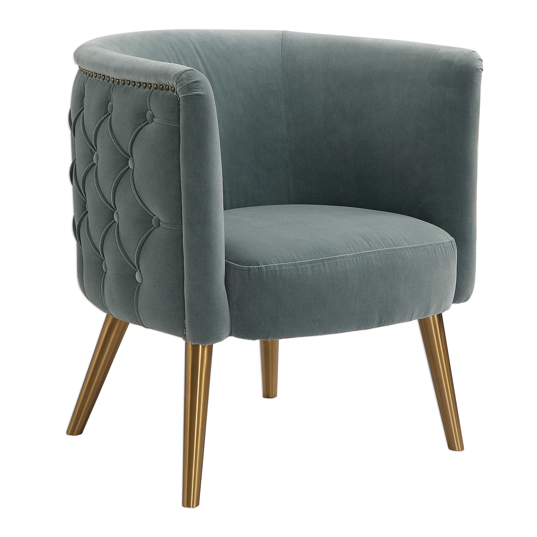 SLATE BLUE ACCENT CHAIR SKU: AC0006
