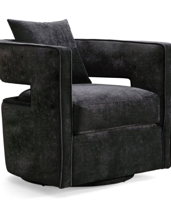 BLACK SWIVEL ACCENT CHAIR SKU: AC0001