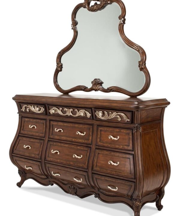 Aico Platine de Royale Dresser Mirror in Light Espresso image