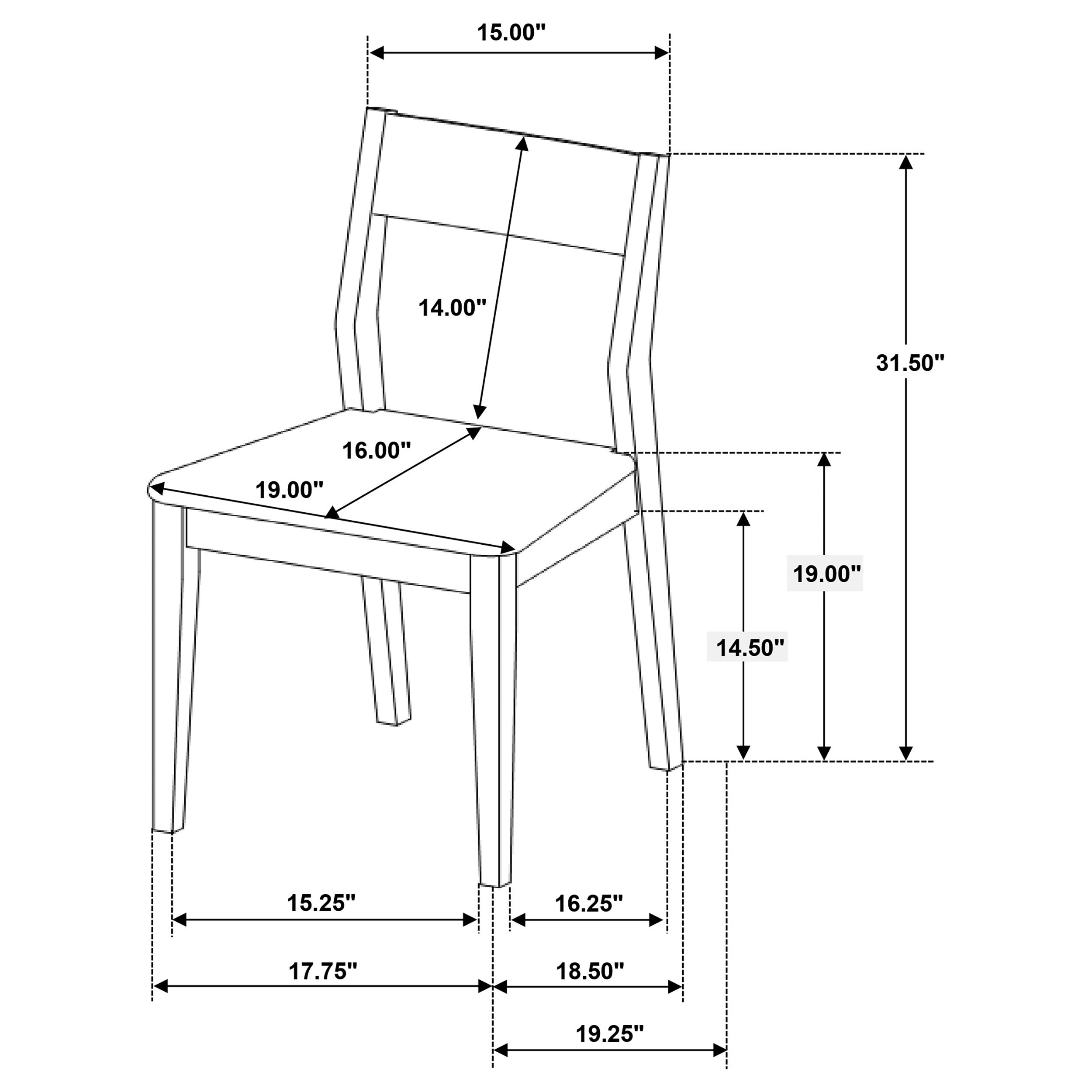 Almonte Dining Side Chair - Luxe Home Furnishings (Jersey City, NJ)