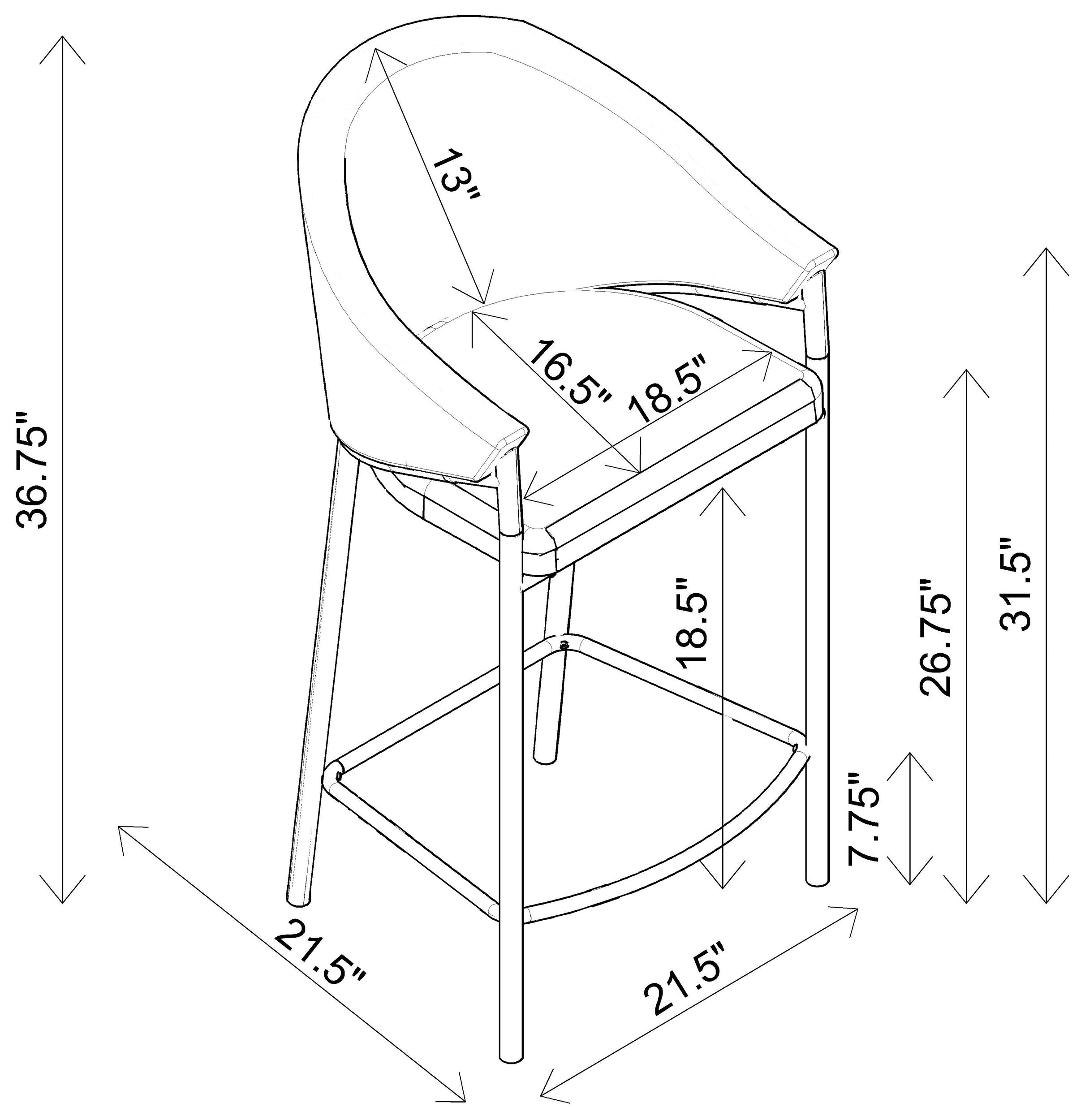 Chadwick Counter Chair - Luxe Home Furnishings (Jersey City, NJ)
