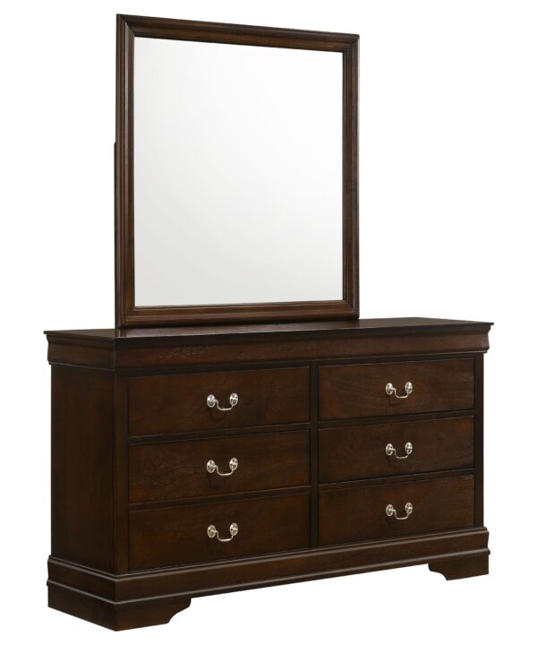 Louis Philippe Dresser with Mirror - Luxe Home Furnishings (Jersey City, NJ)