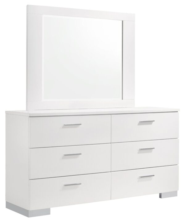 Felicity Dresser with Mirror - Luxe Home Furnishings (Jersey City, NJ)