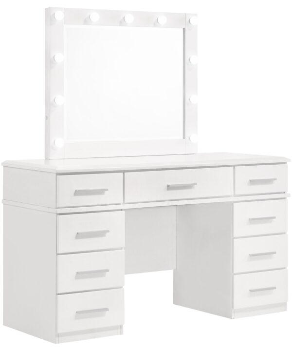 Felicity Makeup Vanity Table with LED Mirror - Luxe Home Furnishings (Jersey City, NJ)