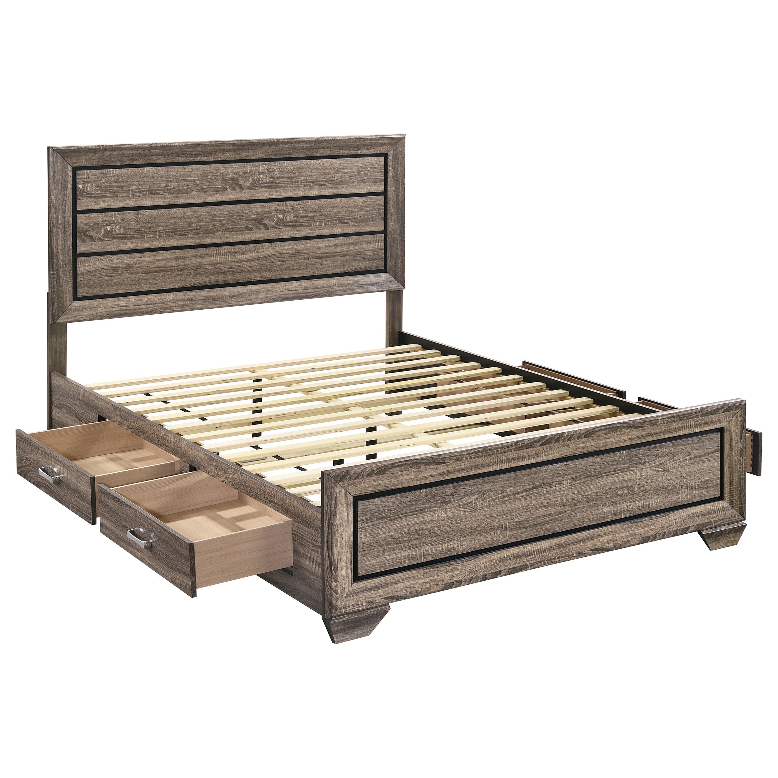 Kauffman Panel Platform Storage Bed - Luxe Home Furnishings (Jersey City, NJ)