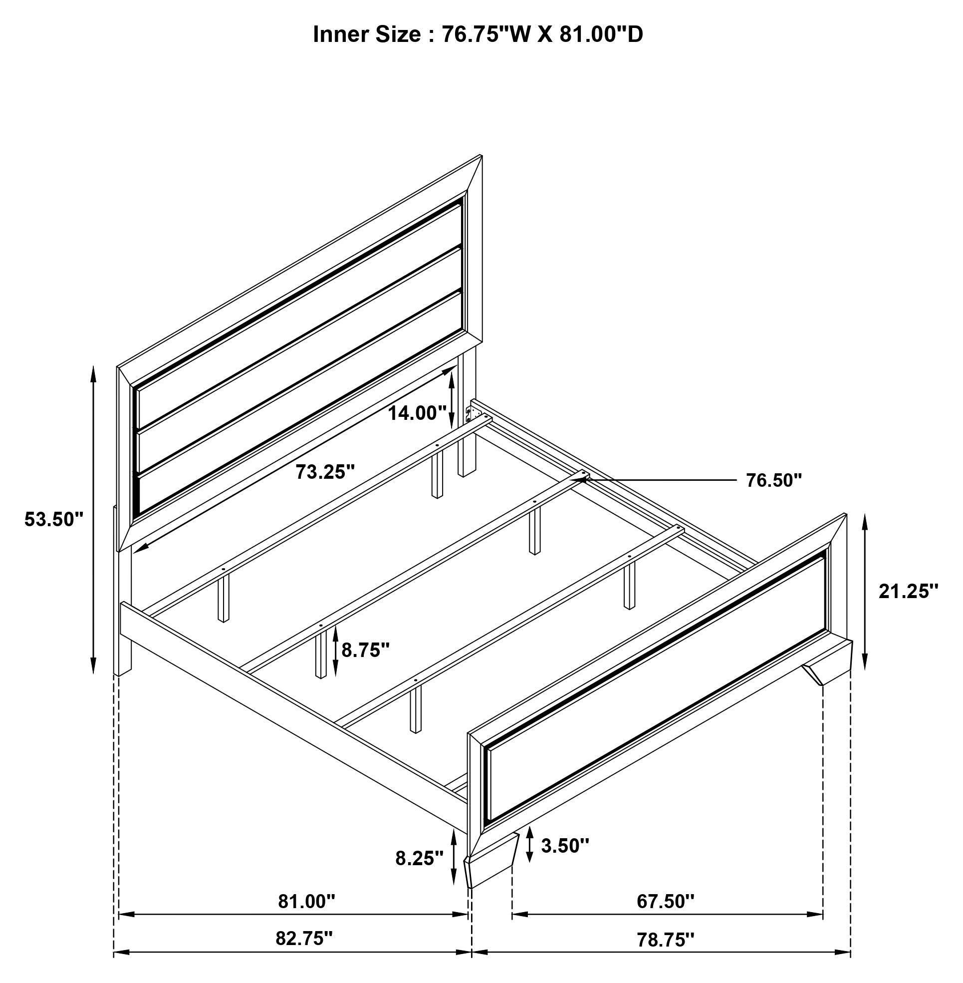 Kauffman Panel Bed - Luxe Home Furnishings (Jersey City, NJ)