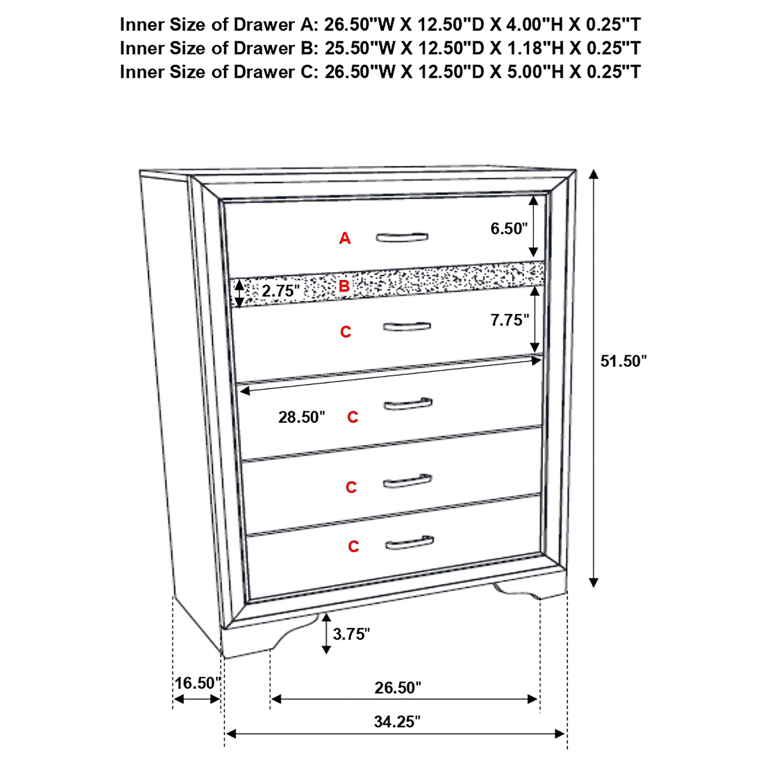 Miranda Chest of Drawers - Luxe Home Furnishings (Jersey City, NJ)